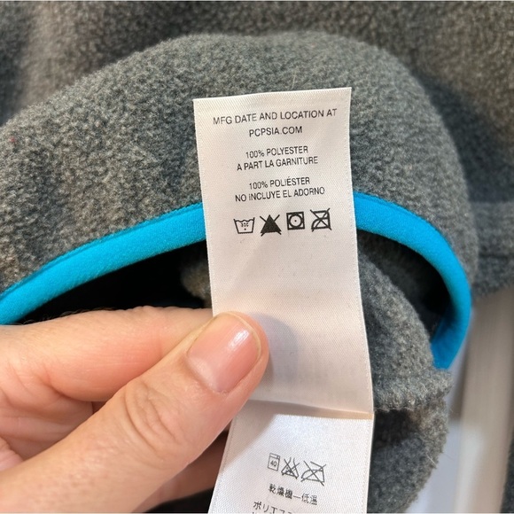 Patagonia Lightweight Synchilla Snap-T Fleece Pullover Women's Size S Gray Teal - Picture 9 of 9